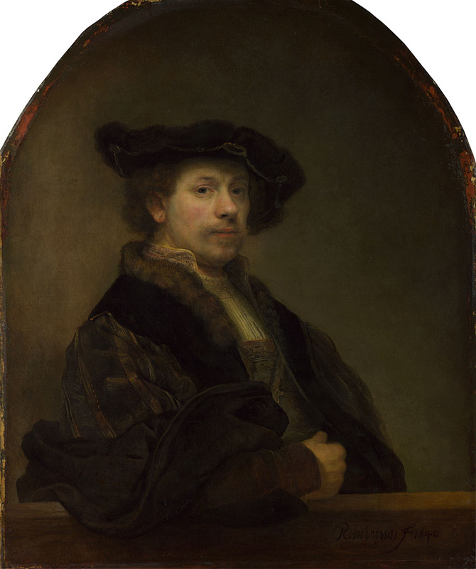 Rembrandt Harmenszoon van Rijn. Self portrait at the age of 34 years