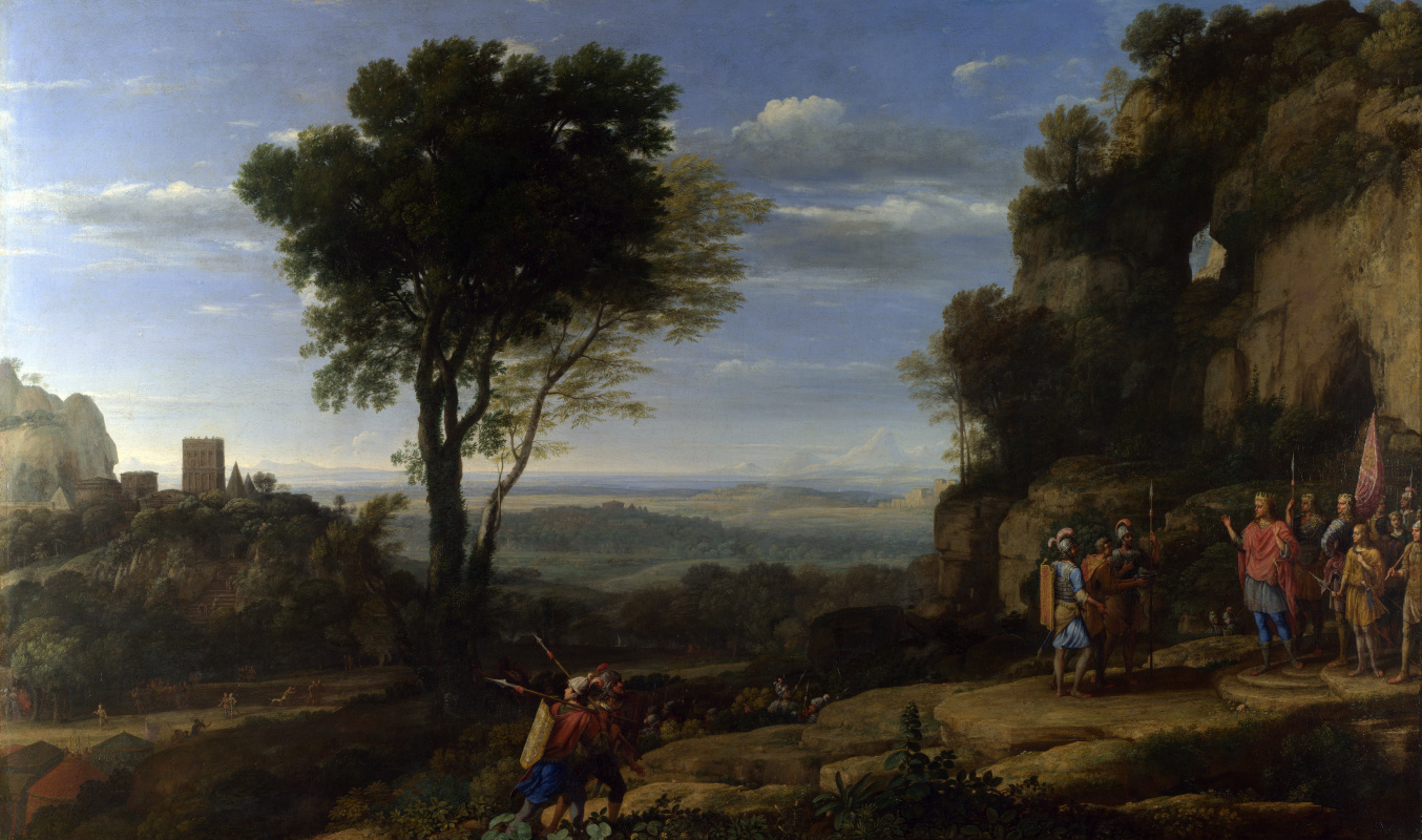 Claude. Landscape with David at the cave Adullam