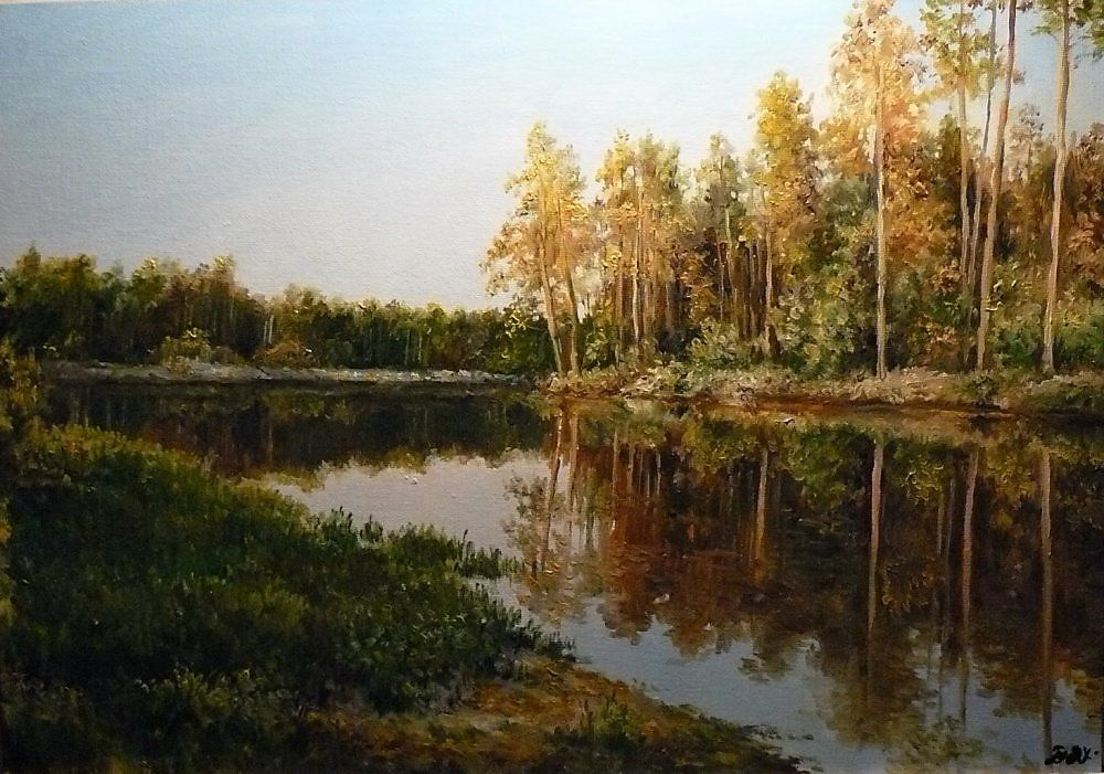 Картина теплый вечер