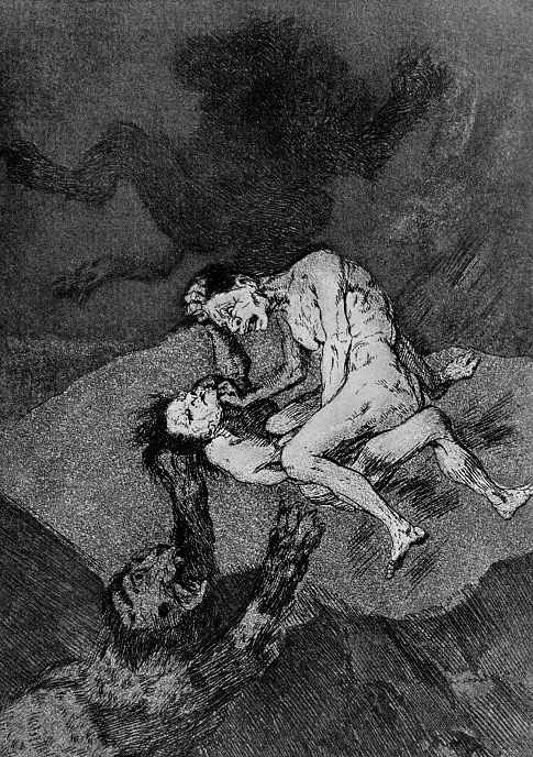 Francisco Goya. Series "Caprichos," sheet 62: Incredible!