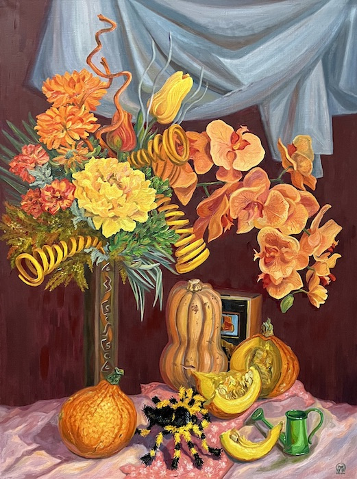 Larissa Lukaneva. Flowers and pumpkins