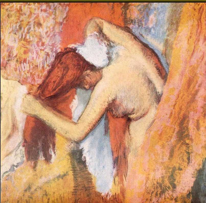 Edgar Degas. Woman wiping hair