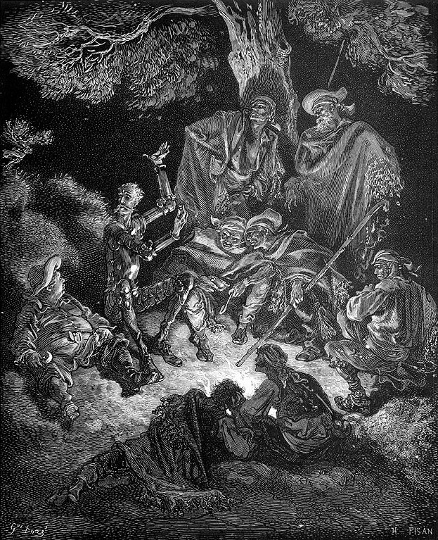 Paul Gustave Dore. Illustration for M.Servantes' novel Don Quixote
