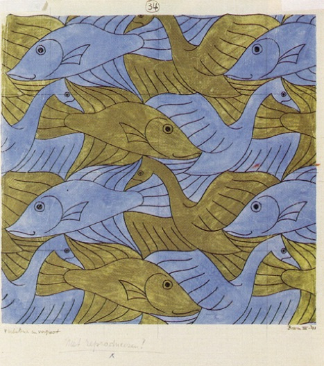 Maurits Cornelis Escher Bird, Fish (No. 34), 1941: Descripción de la ...