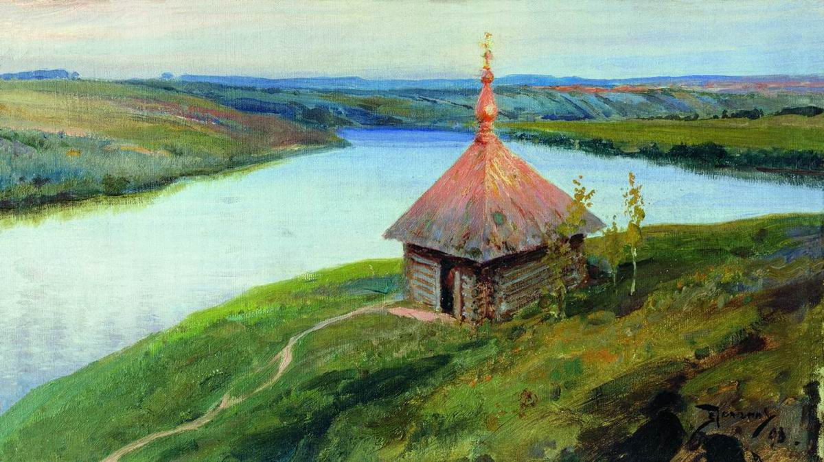 Vasily Polenov. Chapel on the Bank of the Oka