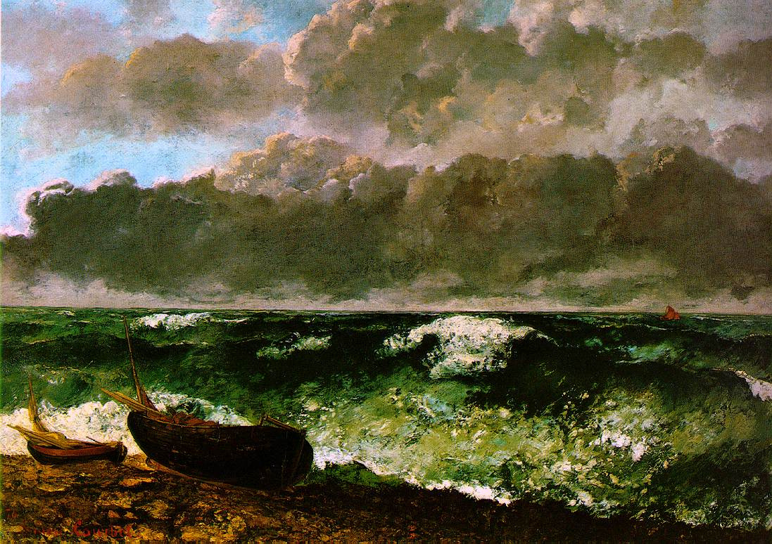 Gustave Courbet. Sea storm