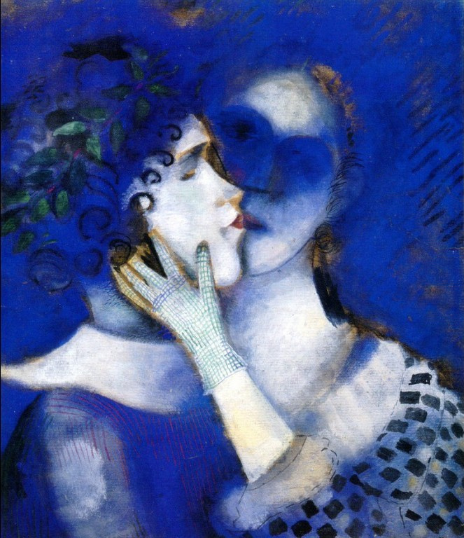 Marc Chagall. Blue lovers