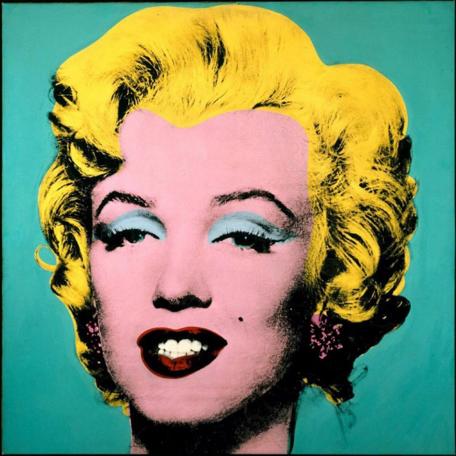 Turquoise Marilyn, 1964, 91×91 cm by Andy Warhol: History, Analysis & Facts  | Arthive