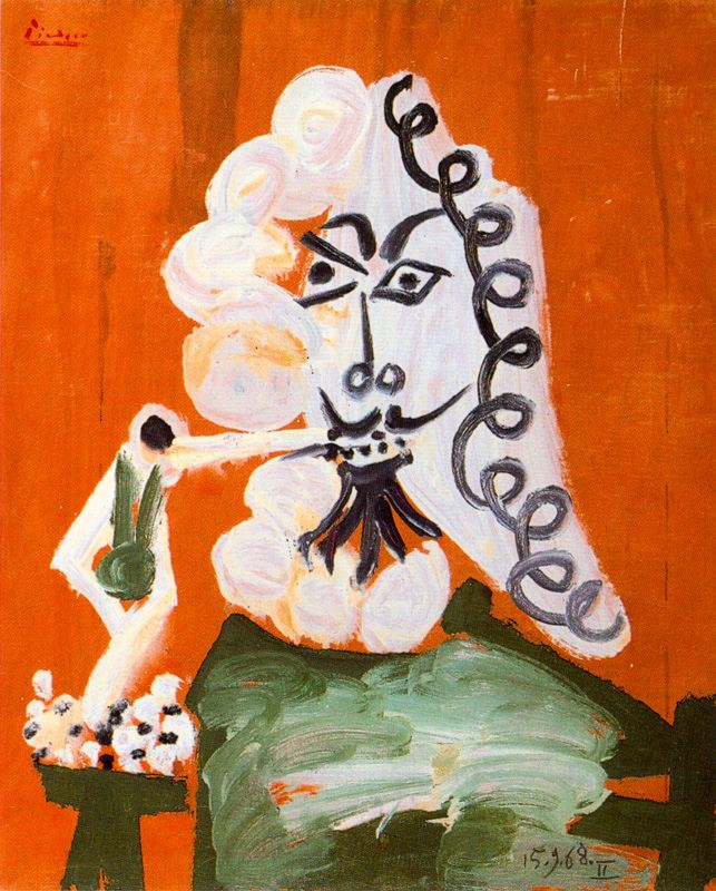 Pablo Picasso Musketeer With Pipe 1968：作品描述 Arthive