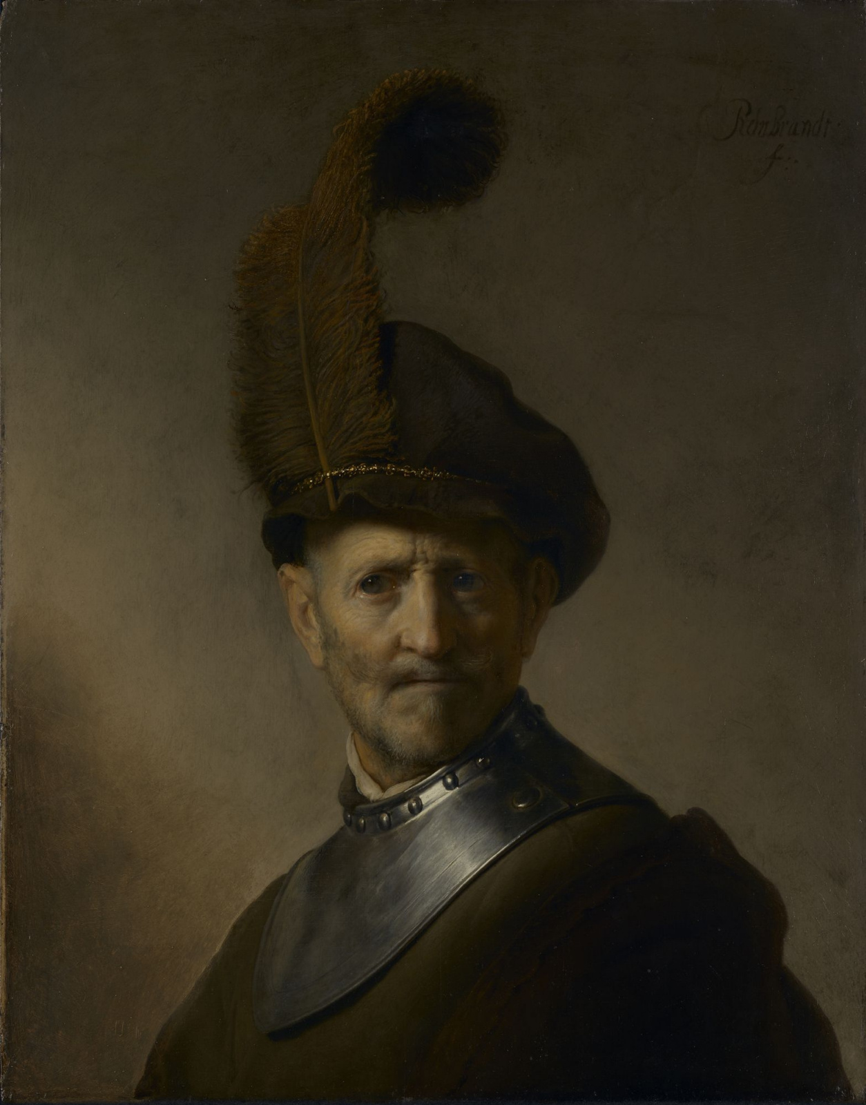 Рембрандт Харменс ван Рейн. Старик в военном костюме