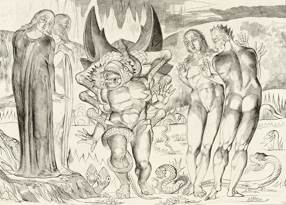 Уильям Блейк иллюстрации к Божественной комедии Данте