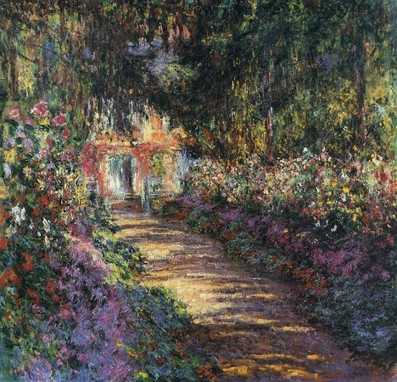 Claude Monet The path through the garden at Giverny, 1902, 92×89