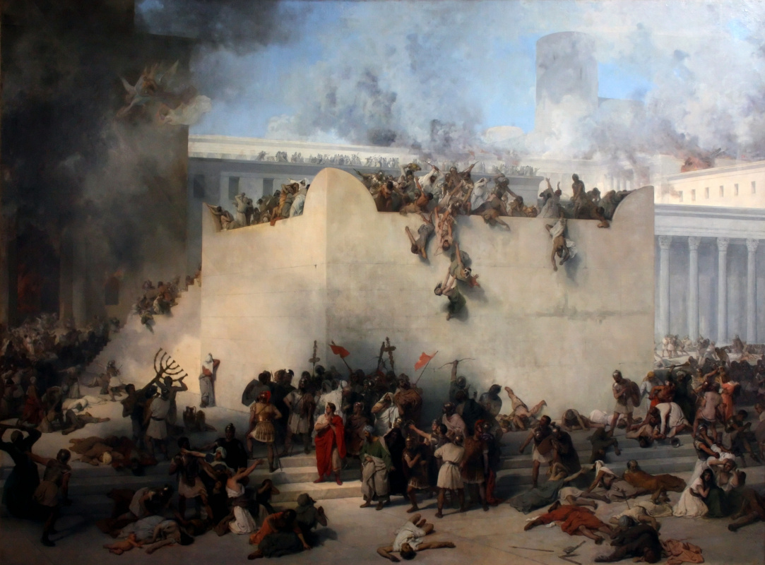 Francesco Ayets. Destruction of the Temple of Jerusalem
