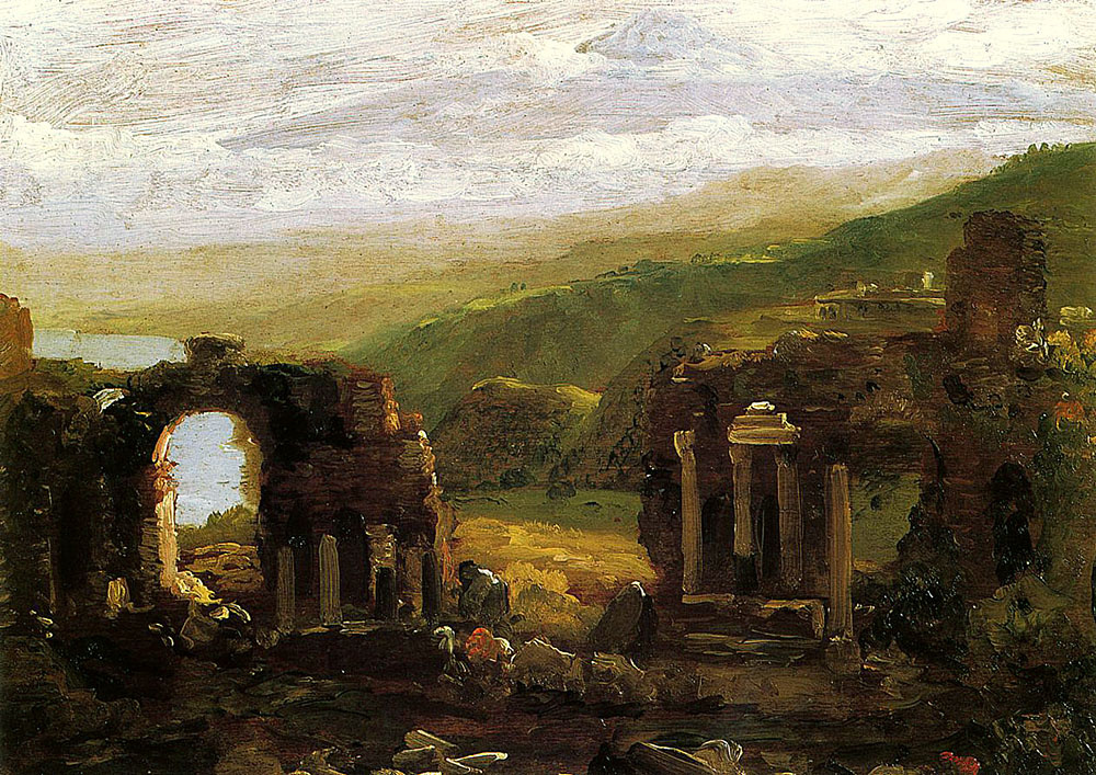 Thomas Cole. Ruins Of Taormina
