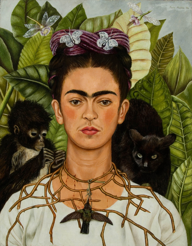 Фрида Кало. Автопортрет с терновым ожерельем