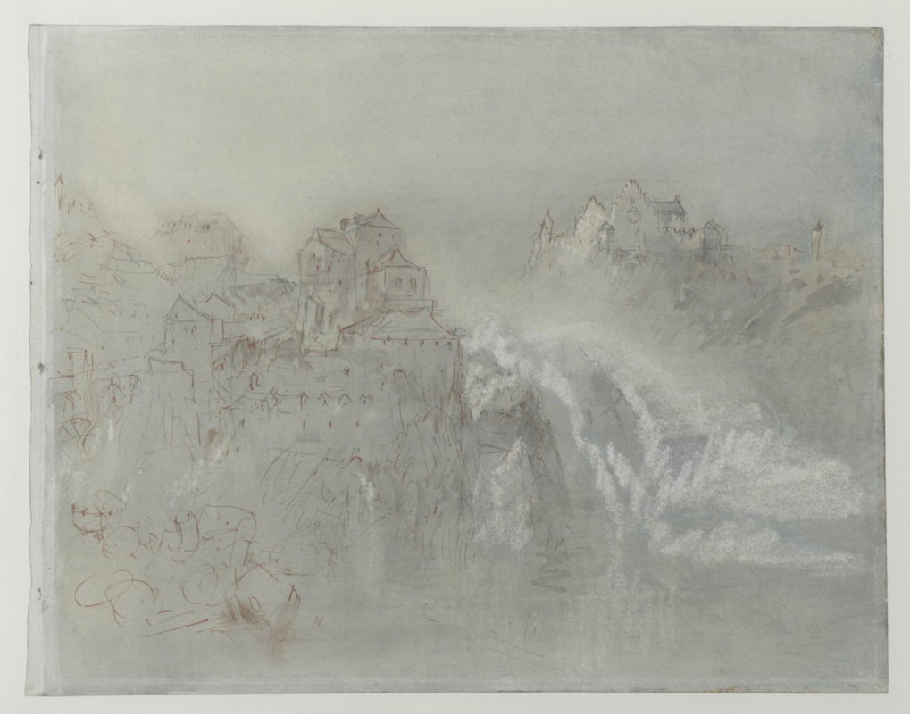 Joseph Mallord William Turner. Waterfall on the river Rhine, Schaffhausen
