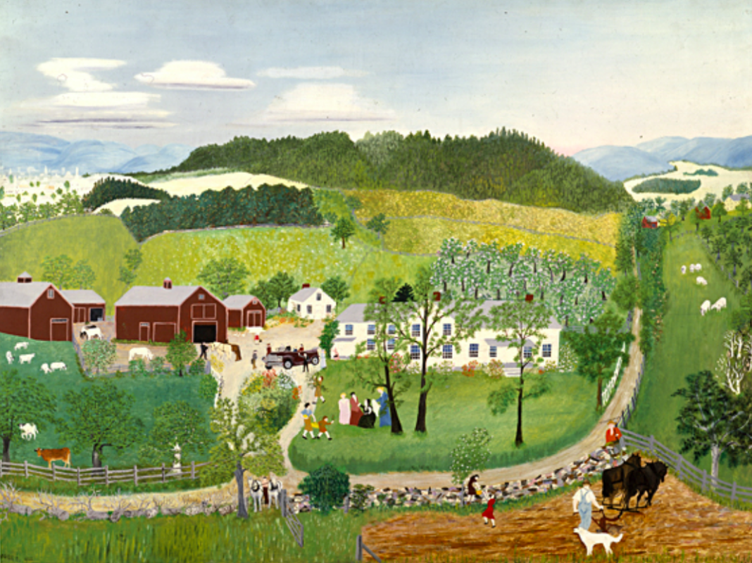 Grandma moses картины