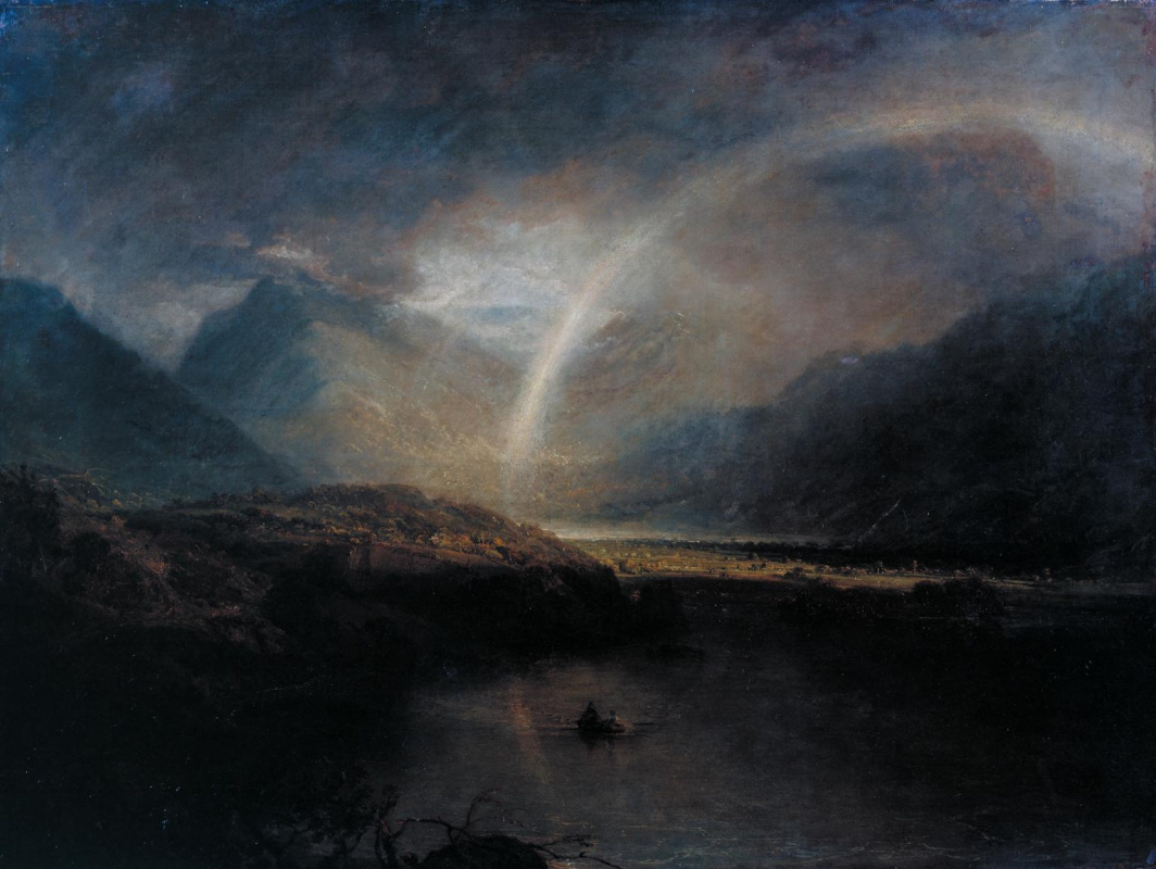 Joseph Mallord William Turner. Buttermere with views Kromekote in Cumberland, a shower