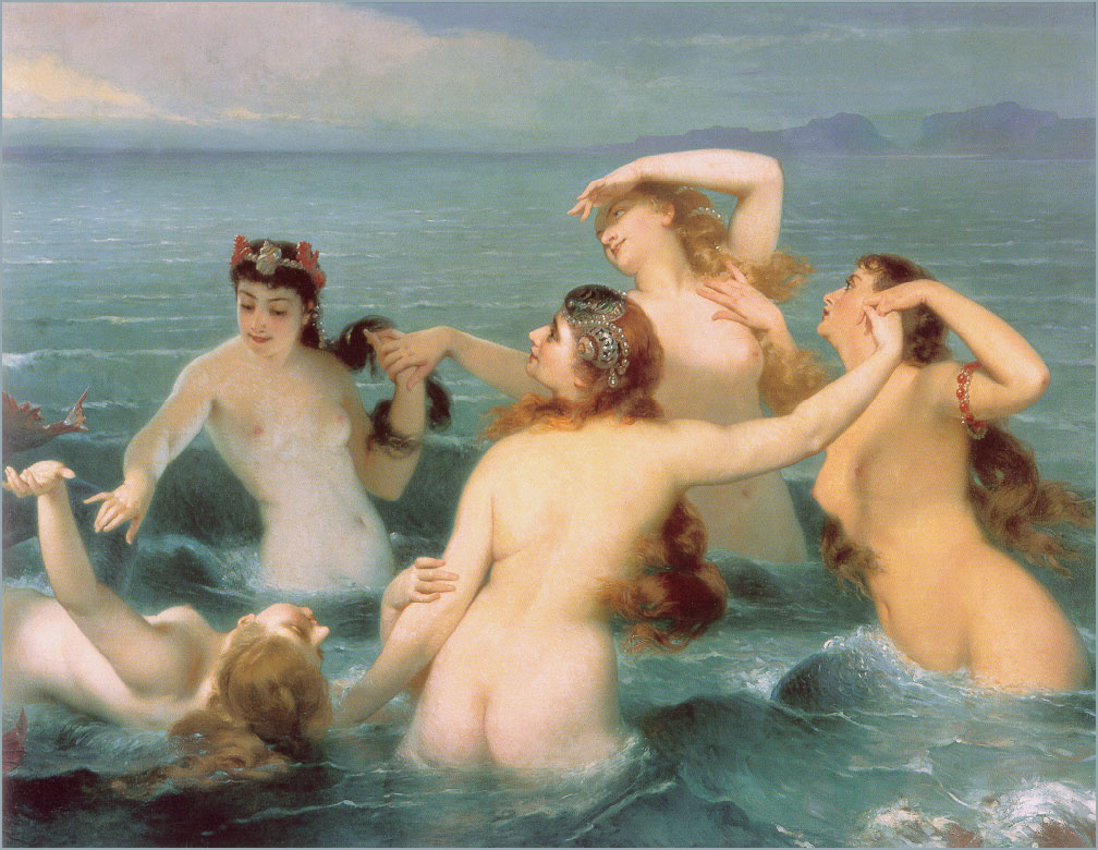 Charles Edward Butibonne. Mermaid in the sea