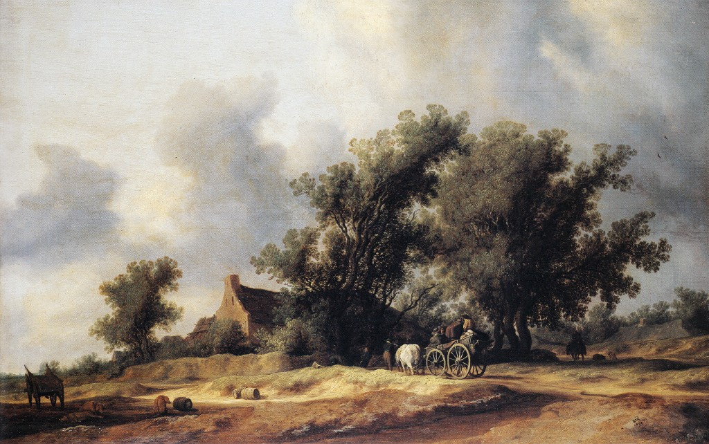 Salomon Jacobs van Ruisdal. Wagon