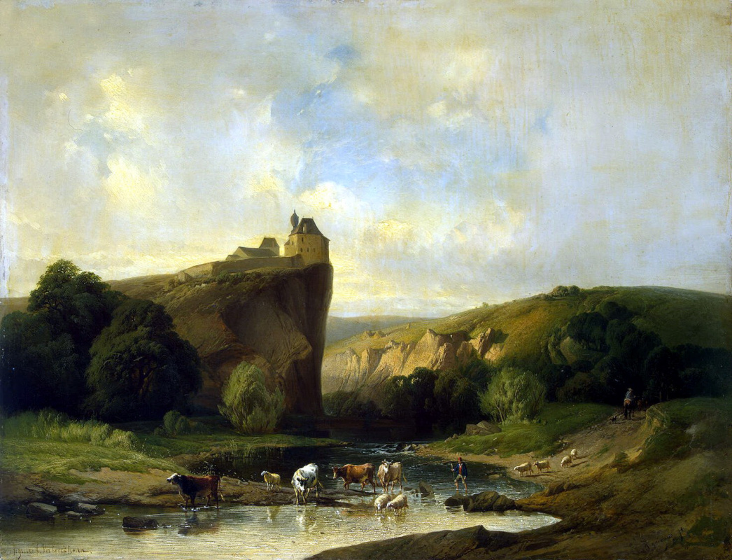 Eugene Joseph Movies. Landscape with a herd