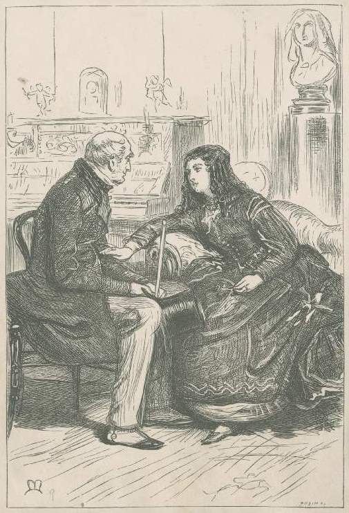 John Everett Millais. "You have to come back." Illustration for the magazine "Saint Paul"