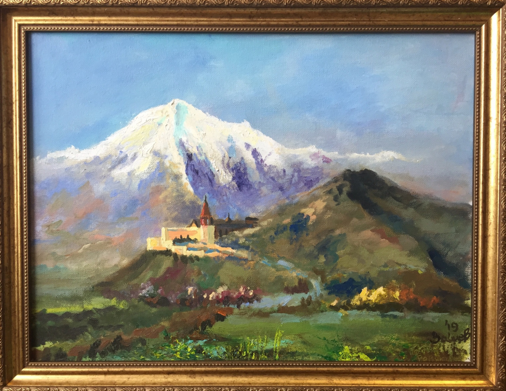 Хор Вирап Армения живопись маслом
