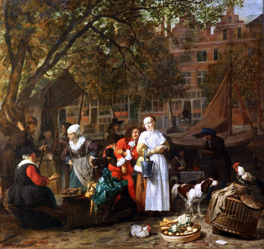 Vegetable market in Amsterdam