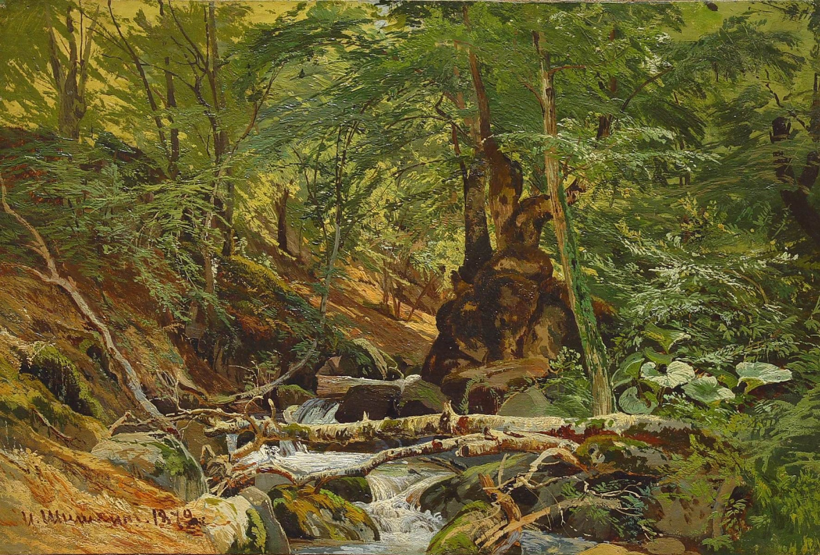 Лесной пейзаж Шишкин 1832-1898