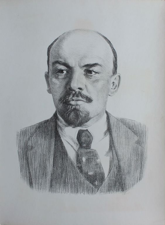 David Borisovich Borovsky. Portrait of Lenin