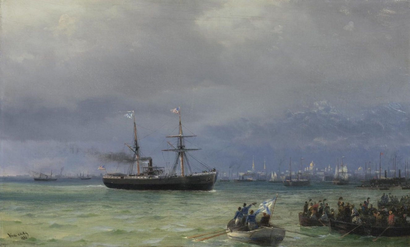 Ivan Aivazovsky. The arrival of the ship
