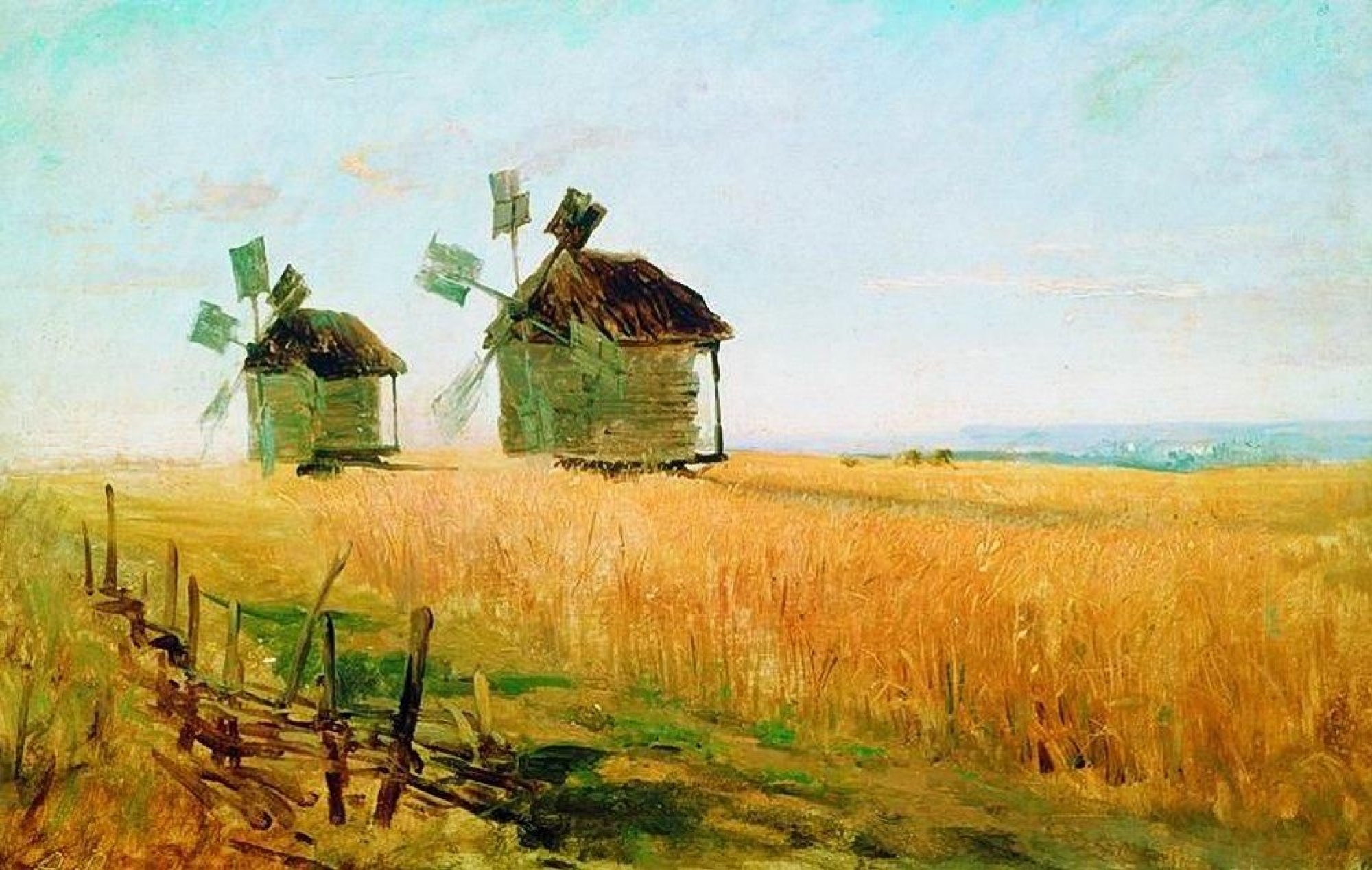 Фёдор Александрович Васильев - Рожь, 1870, 60×33 см: Описание произведения  | Артхив