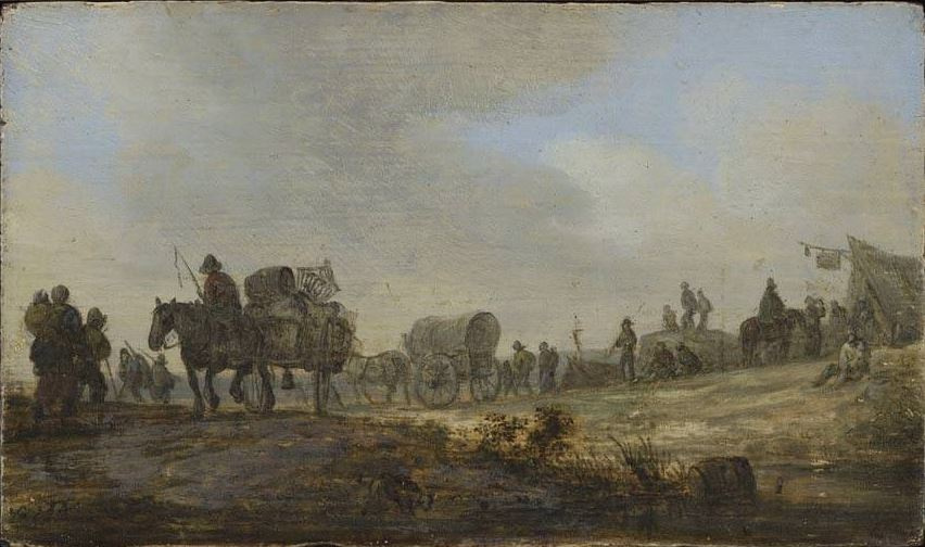 Jan van Goyen. Landscape with farm carts