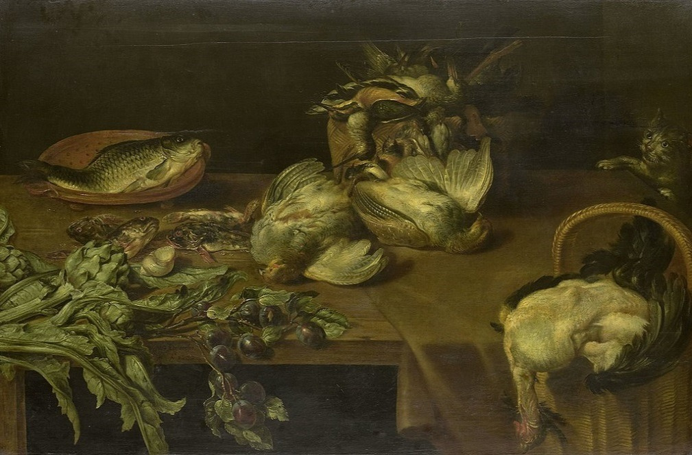 Alexander Adriansen. Still Life with Birds and Fishes