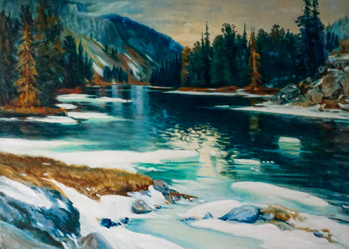 Guerrero. Copy of Choros-Gurkin's landscape "Lake Karakol"