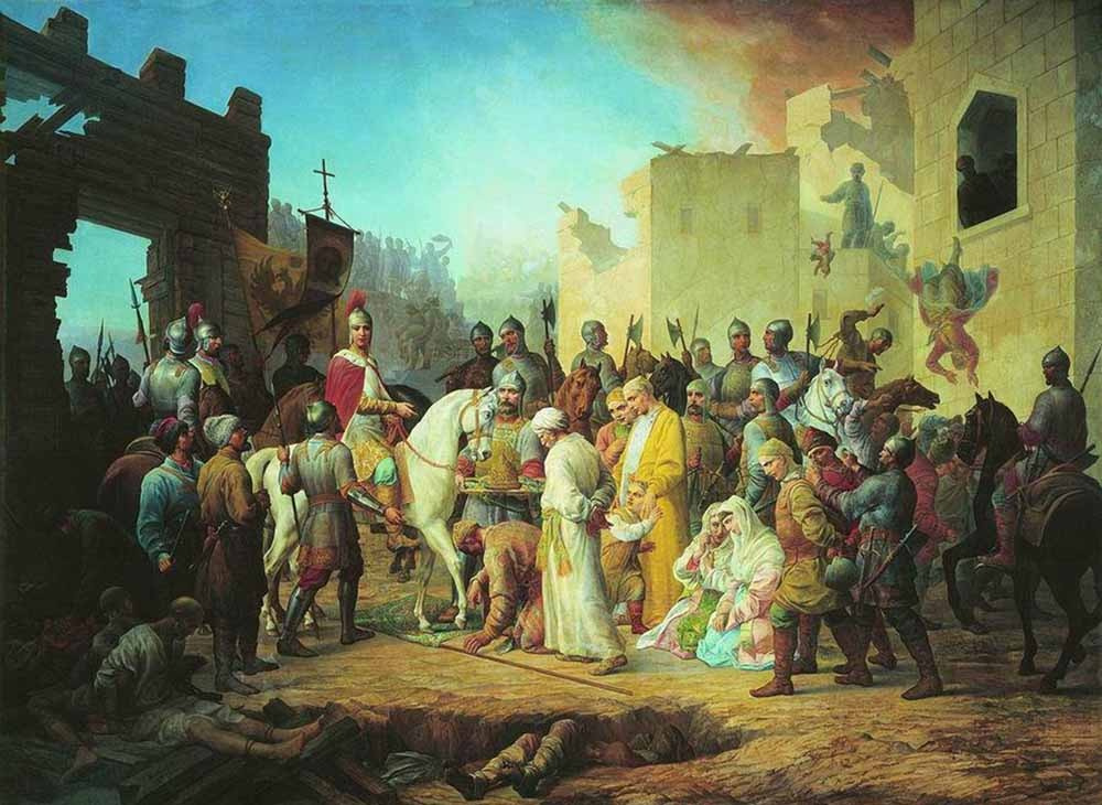 Peter Mikhailovich Shamshin. John IV's Entry into Kazan