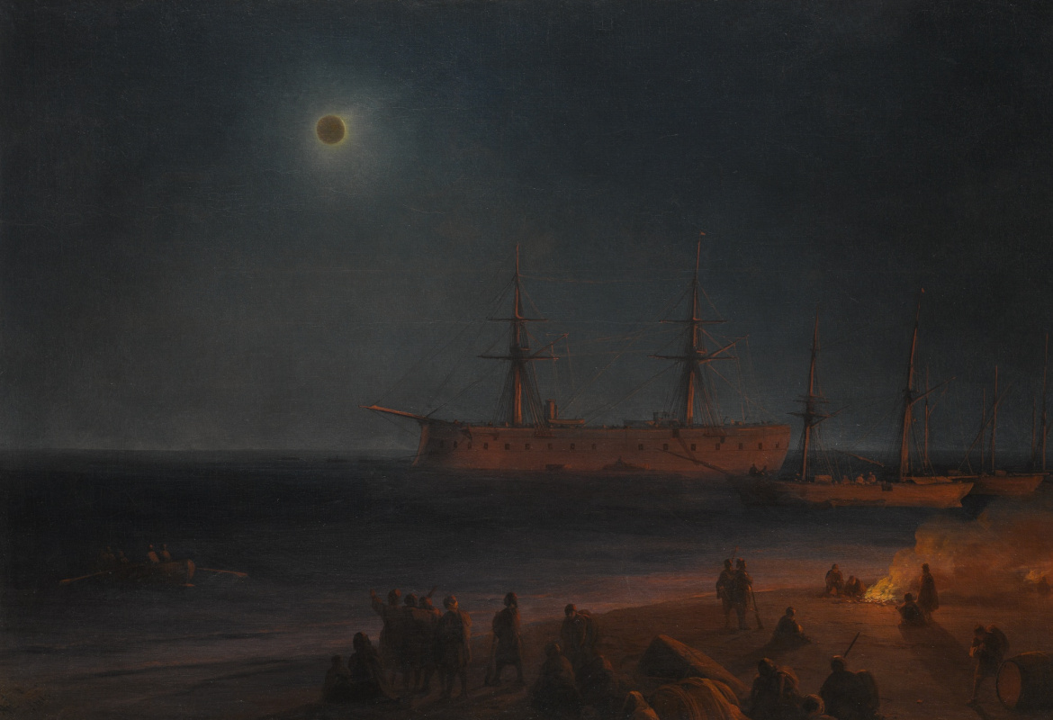 Ivan Aivazovsky. Solar Eclipse in Feodosiya