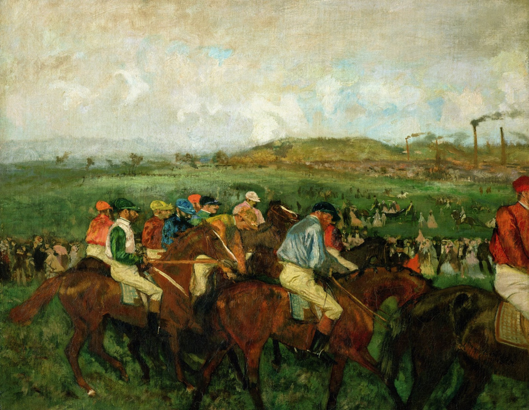 Edgar Degas. Riders before the start