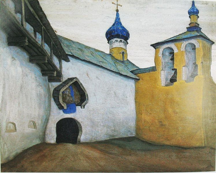 Nicholas Roerich. The Pskovo-Pechersk monastery