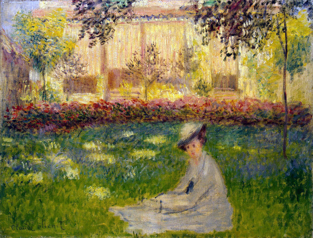 Claude Monet. The woman in the garden
