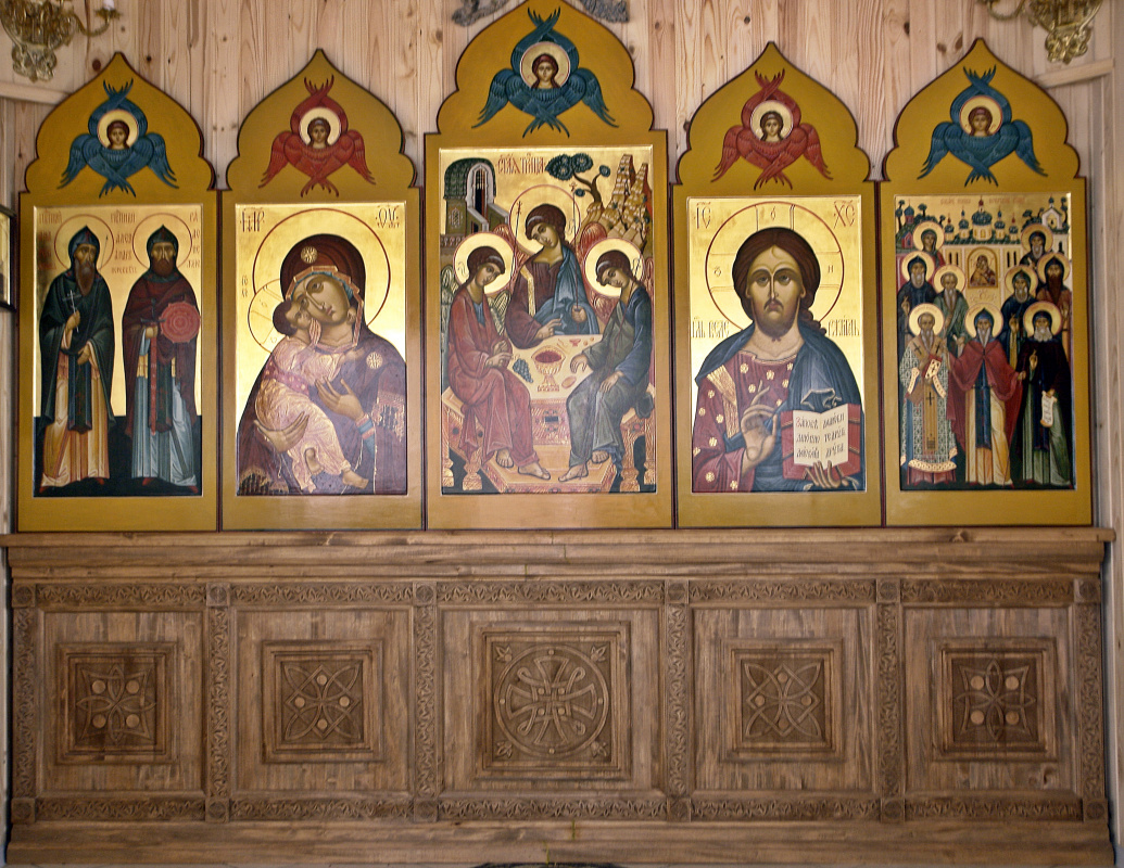 Igor Yurevich Drozhdin. Iconostasis of the Chapel of the Vladimir Icon of the Mother of God in Pskov