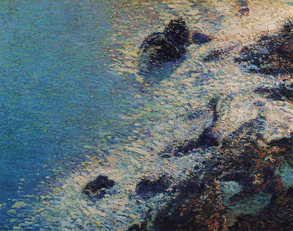 Henri Martin. Sea and rocks