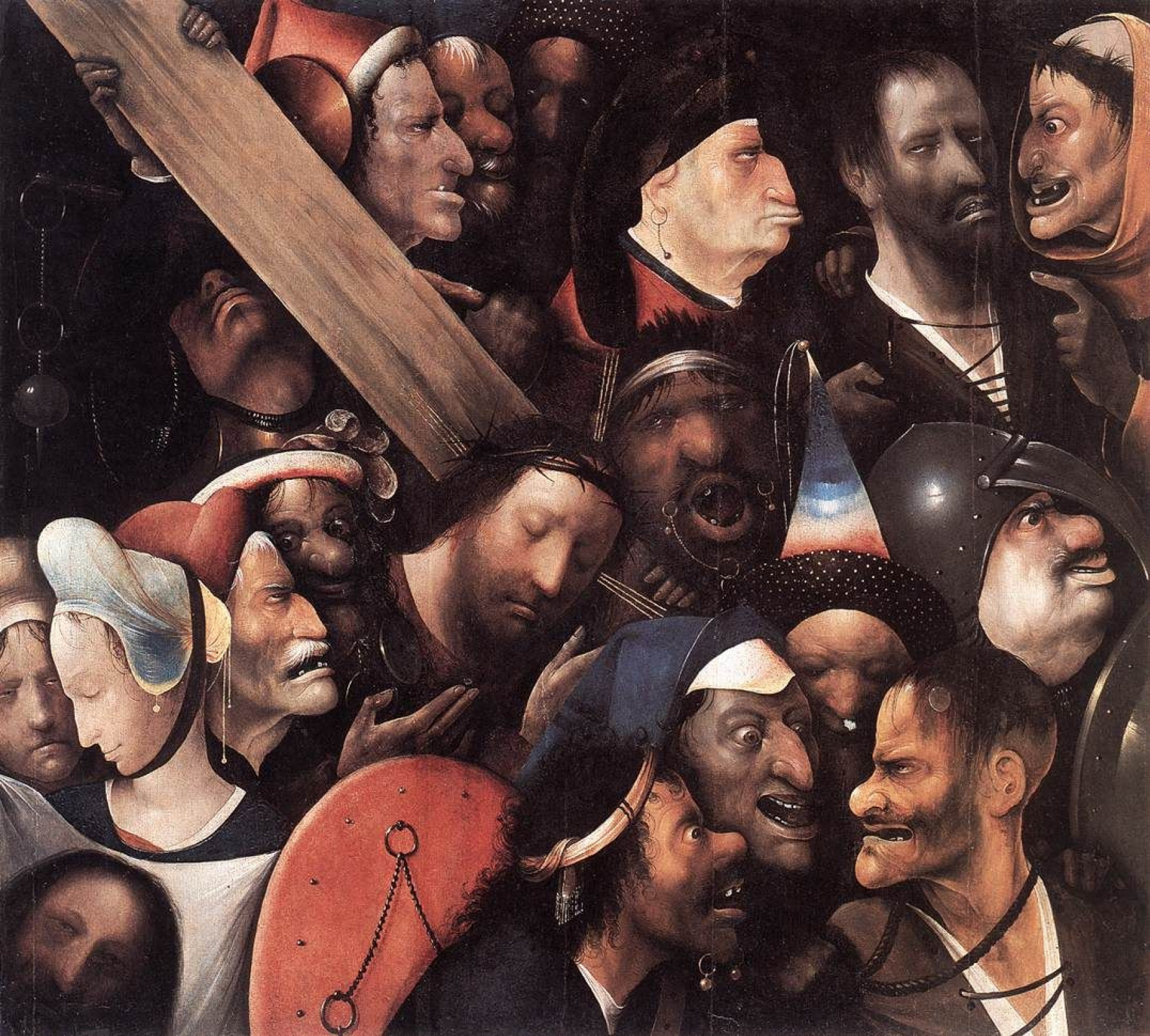 Christ Carrying the Cross 1511 77 84 cm by Hieronymus Bosch