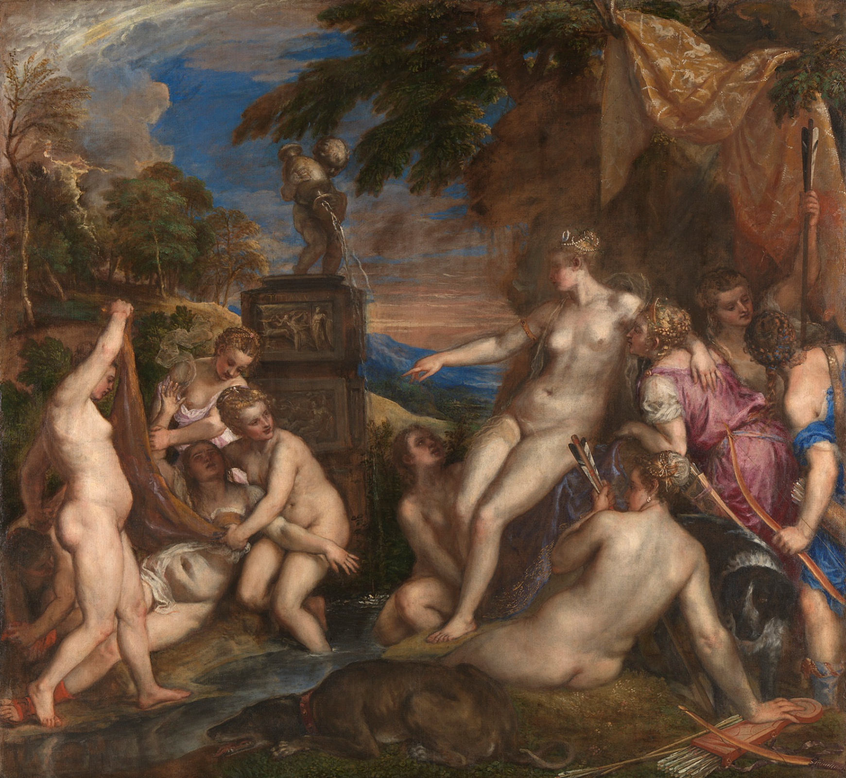 Diana and Callisto, 1559, 205×187 cm by Titian Vecelli: History, Analysis &  Facts | Arthive