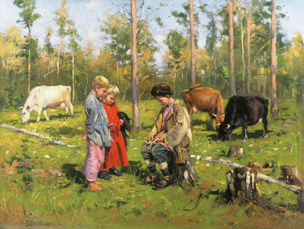 Vladimir Egorovich Makovsky. Shepherdess