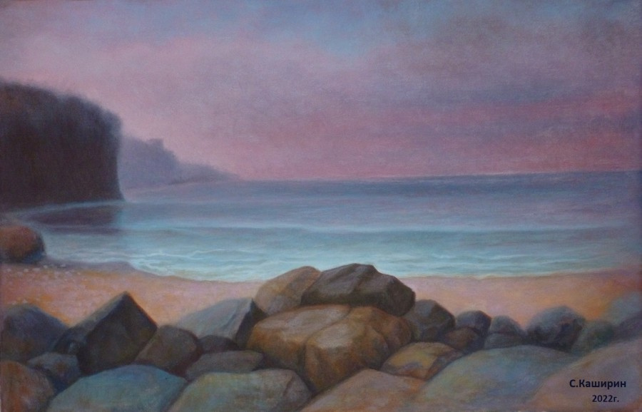 Stepan Vladimirovich Kashirin. Sunset at Sea