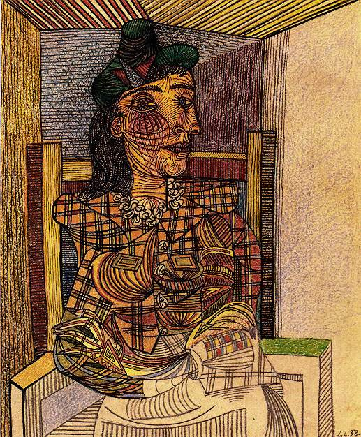 Pablo Picasso. Seated portrait of Dora Maar