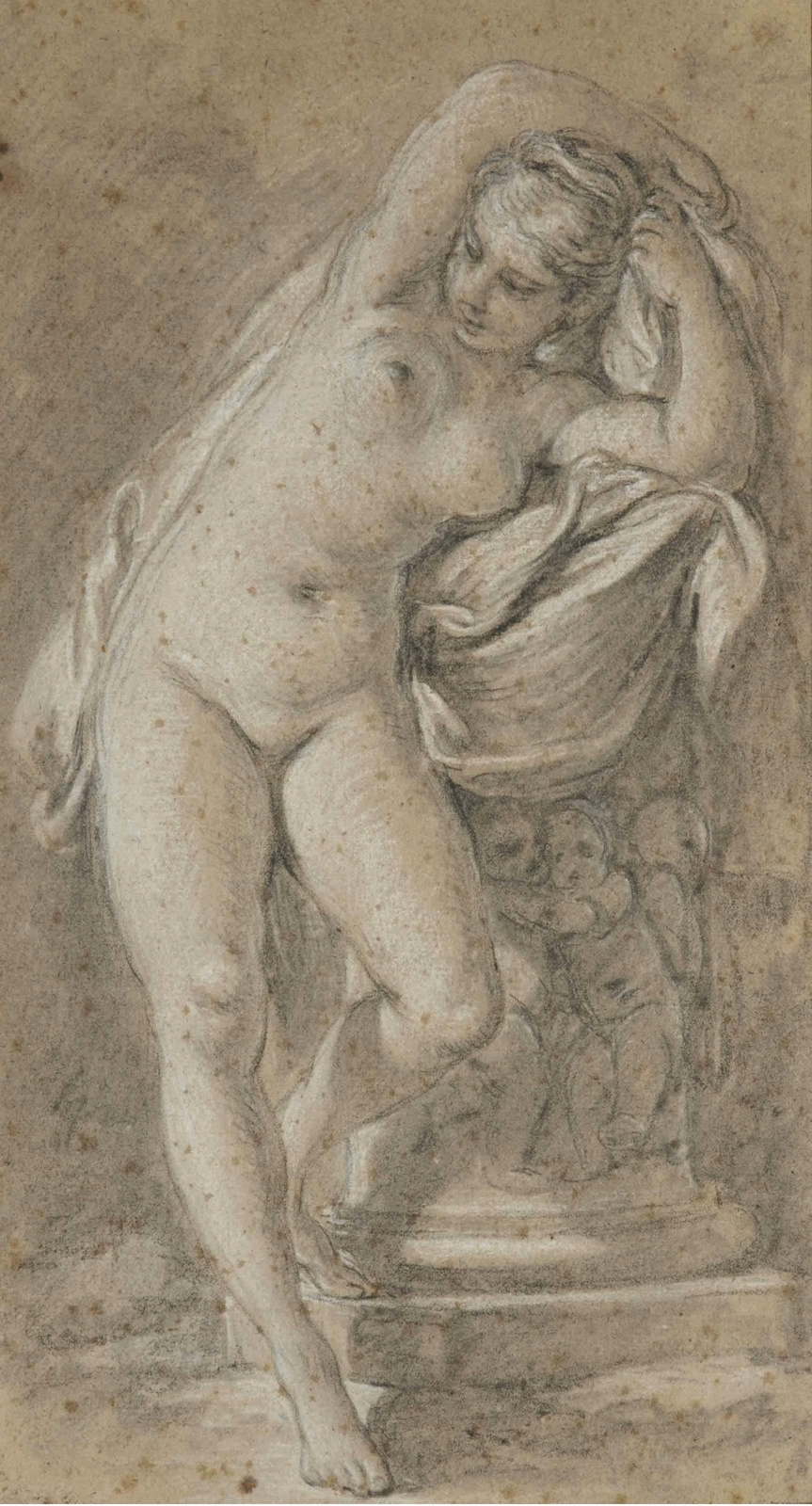 Sketch of a naked man 1590 20 35 cm by Jacopo Pontormo History