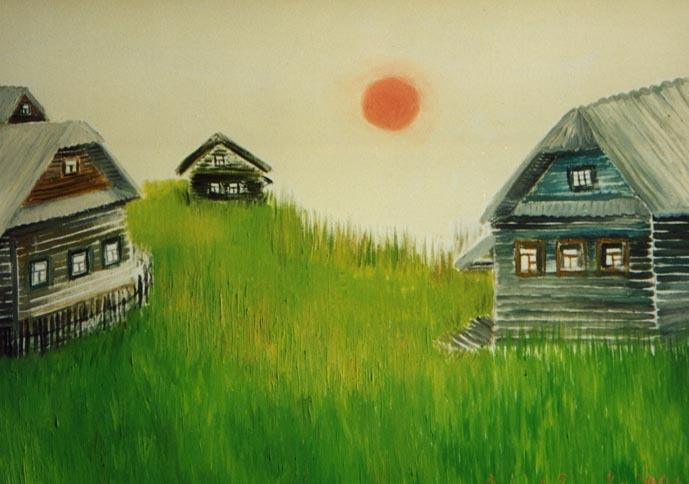 Olga Alexandrovna Lobanova. The village of