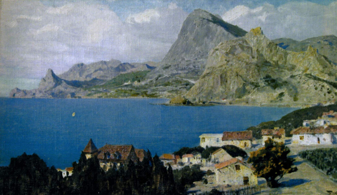 Vasily Polenov. Crimea. Zander. Bay and Mount Falcon